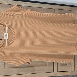 Women's Heavily Ribbed Short Sleeve Tee